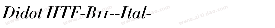 Didot HTF-B11--Ital字体转换